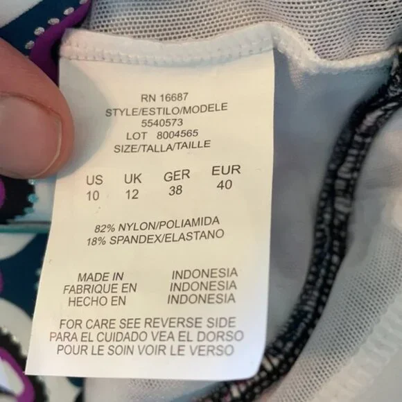 8/10/18W Swim Solutions Swim Suit H06 - Picture 8 of 8